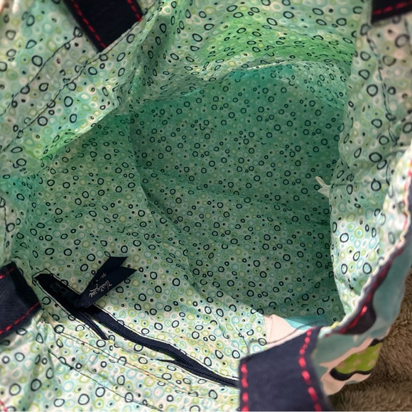 Thirty-One Floral Tote Bag - Blue, Green, White - Picture 3 of 3